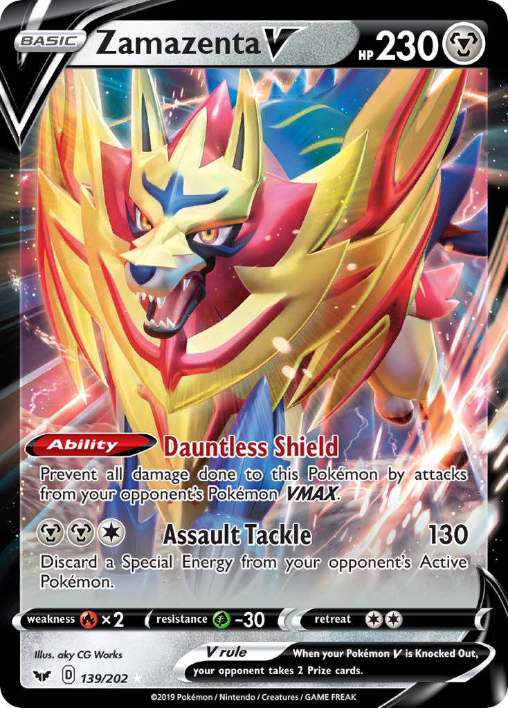 Zamazenta V — SWSH01: Sword & Shield Base Set #139/202