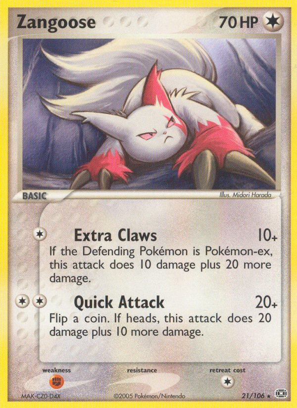 Zangoose — Emerald #21/106