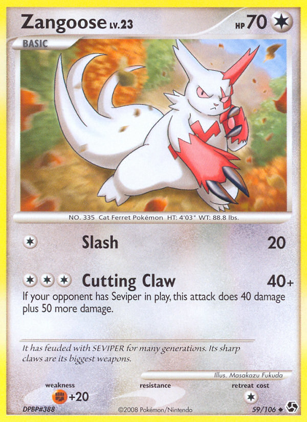 Zangoose — Great Encounters #59/106