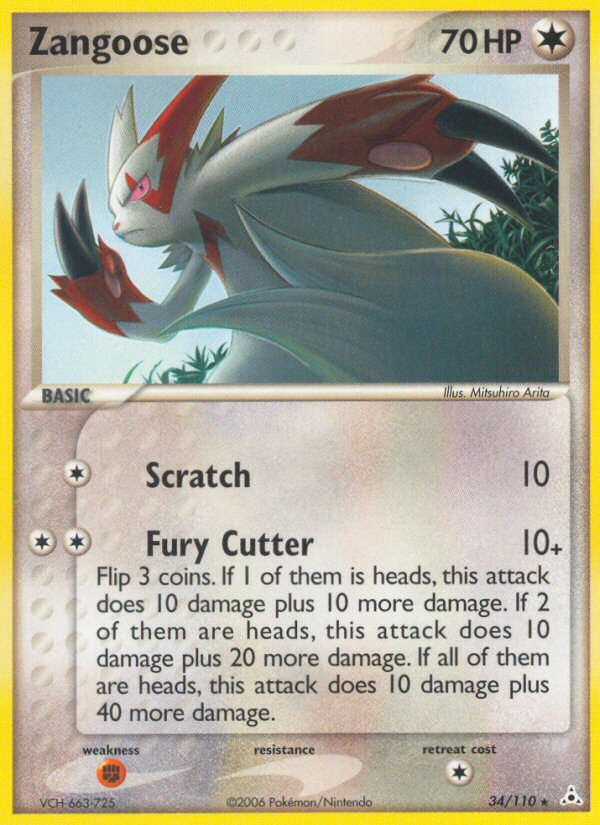Zangoose — Holon Phantoms #34/110