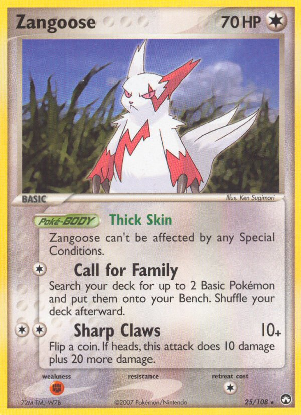 Zangoose — Power Keepers #25/108