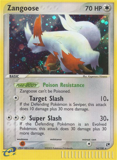 Zangoose — Sandstorm #14/100