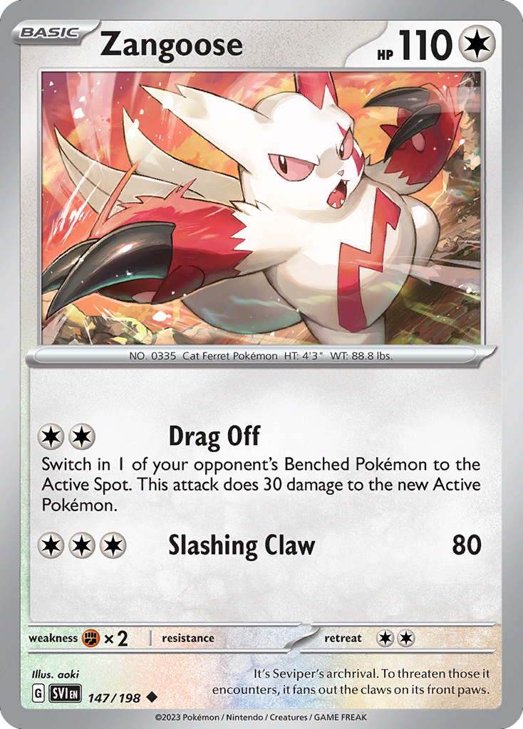 Zangoose — SV01: Scarlet & Violet Base Set #147/198