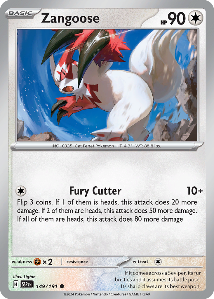 Zangoose — SV08: Surging Sparks #149/191