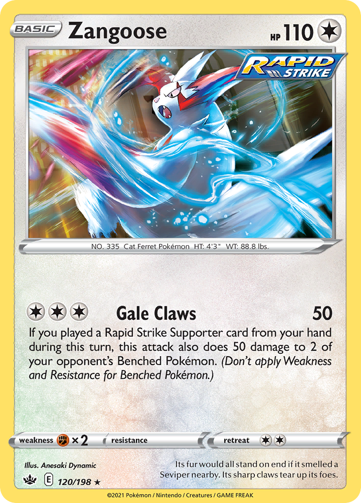 Zangoose — SWSH06: Chilling Reign #120/198