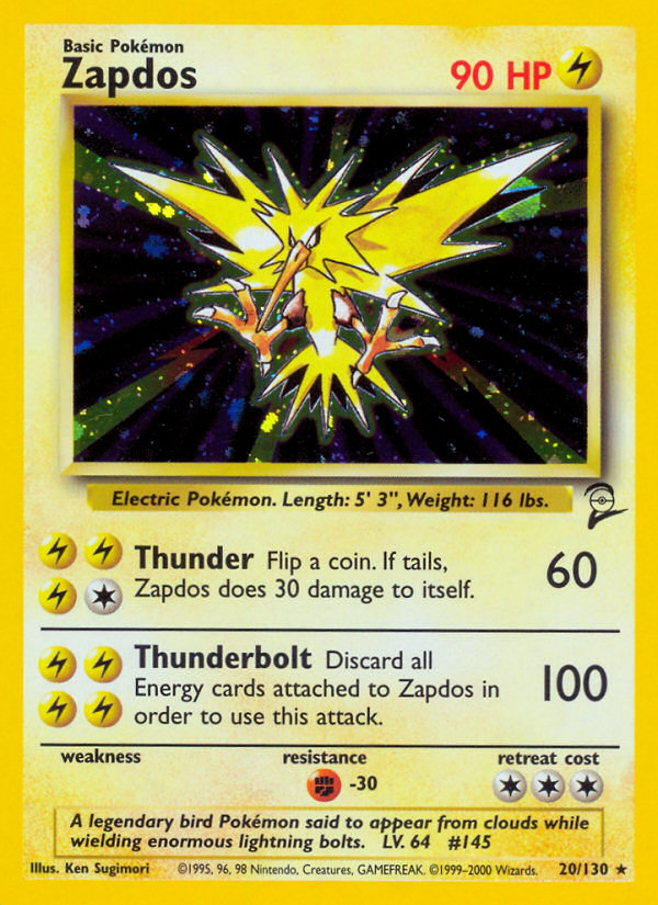 Zapdos — Base Set 2 #020/130