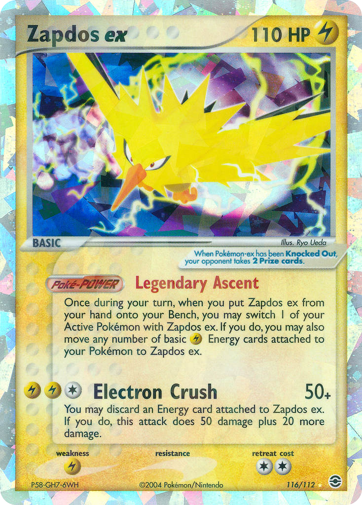 Zapdos ex — FireRed & LeafGreen #116/112