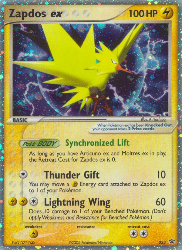Zapdos ex — Nintendo Promos #033