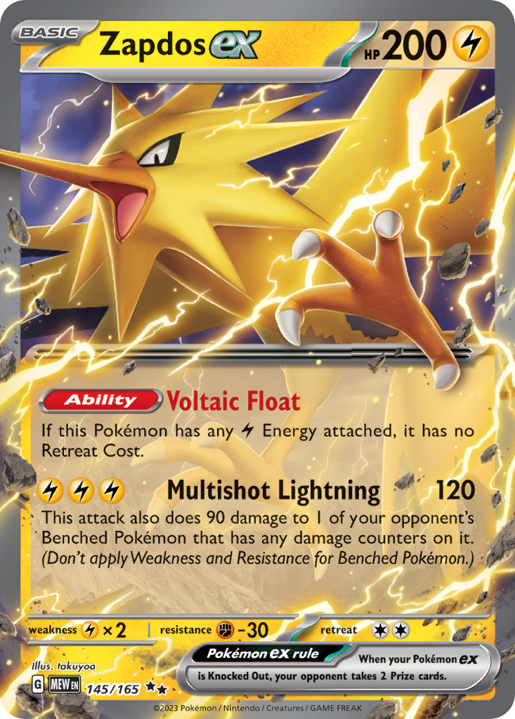 Zapdos ex — SV: Scarlet & Violet 151 #145/165