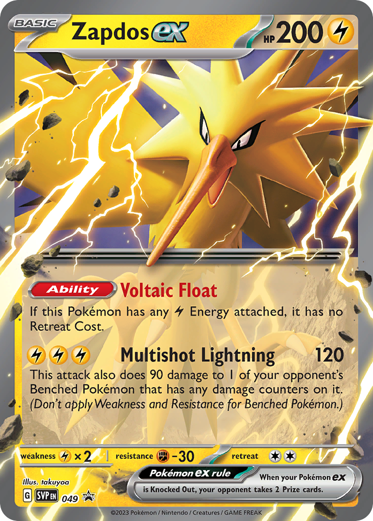 Zapdos ex — SV: Scarlet & Violet Promo Cards #049