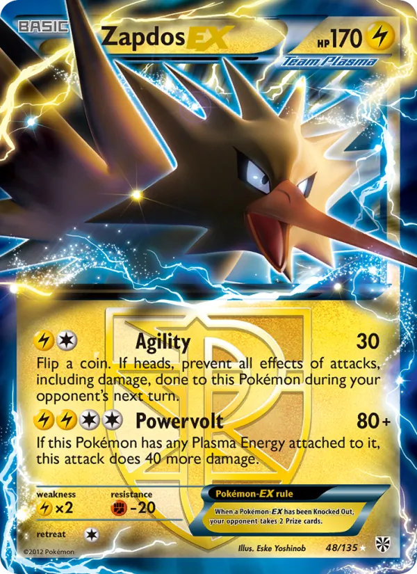 Zapdos EX (Team Plasma) — Plasma Storm #48/135