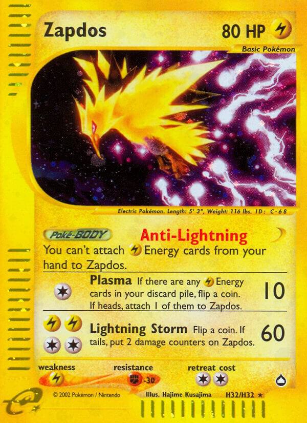 Zapdos (H32) — Aquapolis #H32/H32