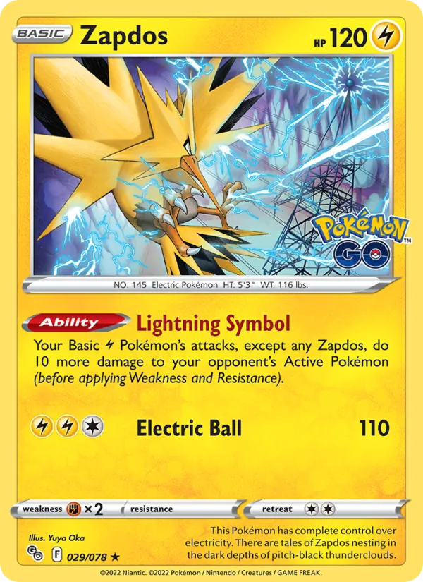 Zapdos — Pokemon GO #029/078