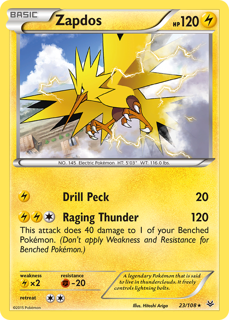 Zapdos — XY - Roaring Skies #23/108