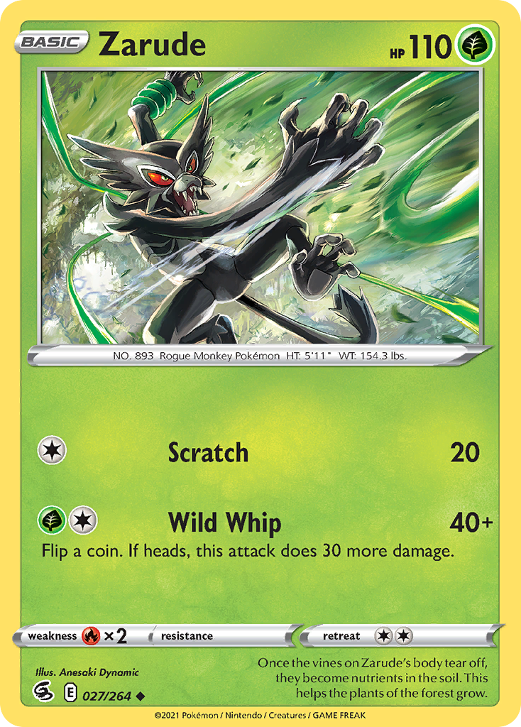 Zarude — SWSH08: Fusion Strike #027/264