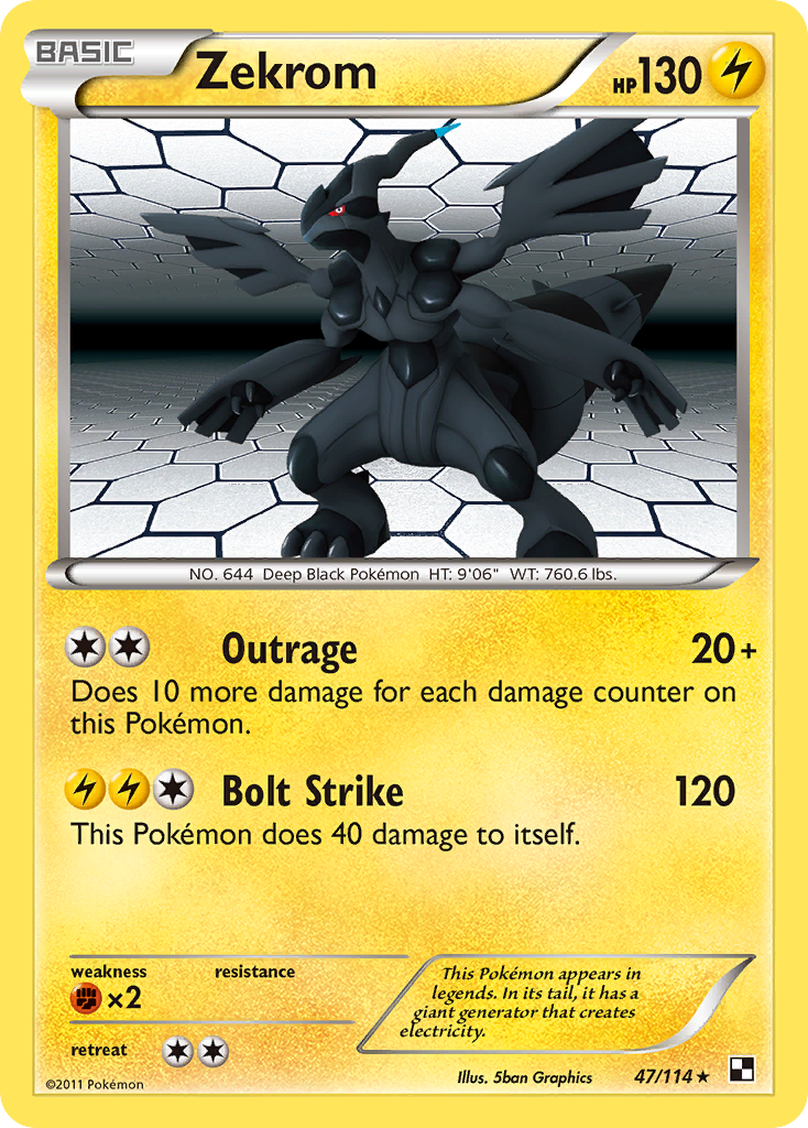 Zekrom — Black and White #47/114