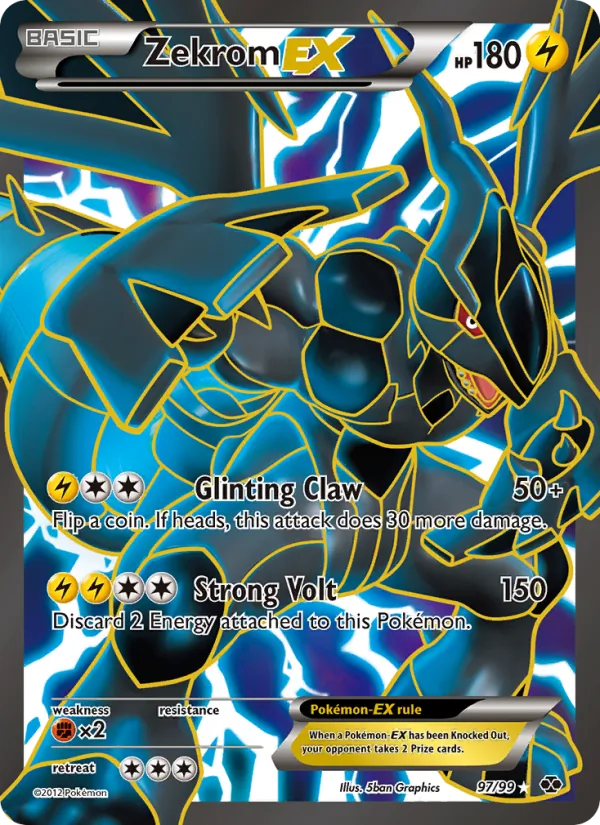 Zekrom EX (97 Full Art) — Next Destinies #97/99