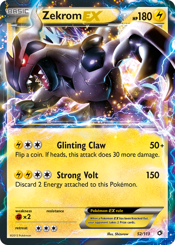 Zekrom EX — Legendary Treasures #52/113