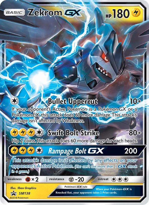 Zekrom GX — SM Promos #SM138