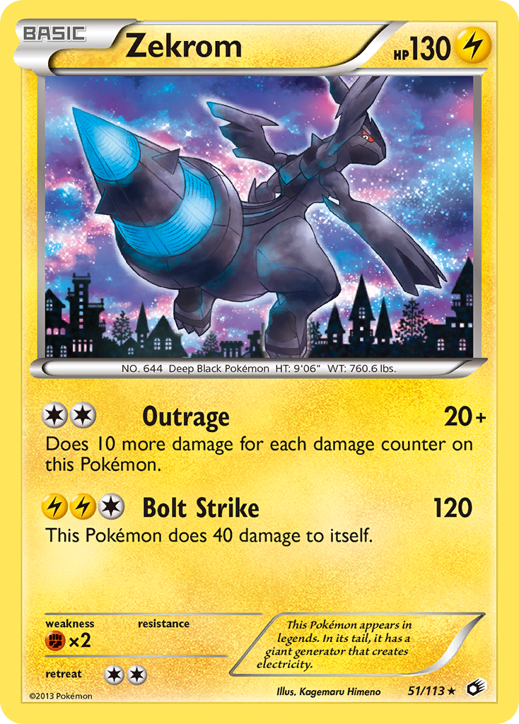 Zekrom — Legendary Treasures #51/113