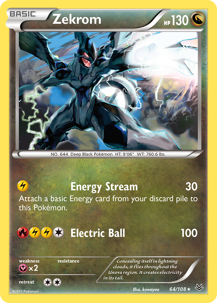 Zekrom — XY - Roaring Skies #64/108