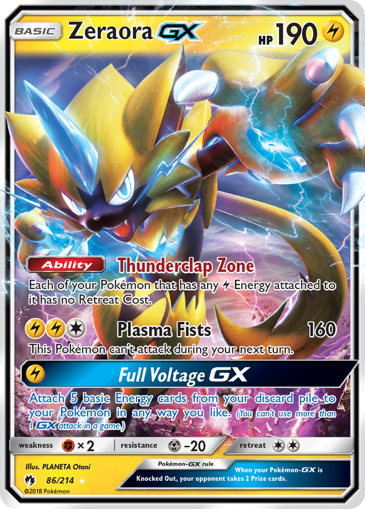 Zeraora GX — SM - Lost Thunder #86/214