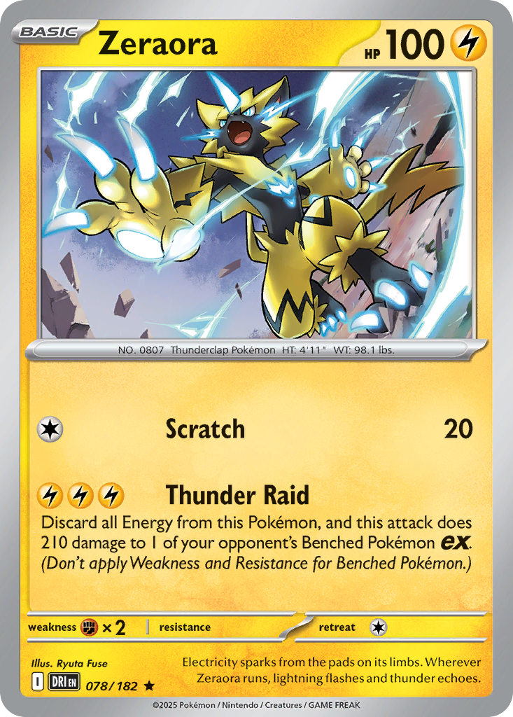Zeraora — Prize Pack Series Cards #078/182