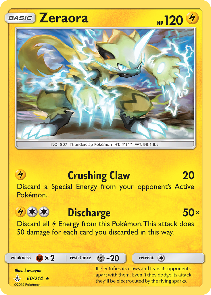 Zeraora — SM - Unbroken Bonds #60/214