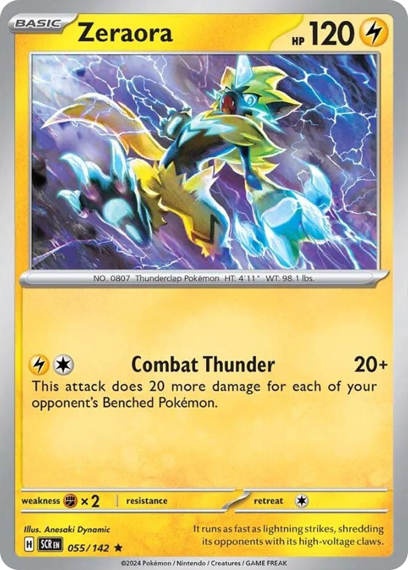 Zeraora — SV07: Stellar Crown #055/142