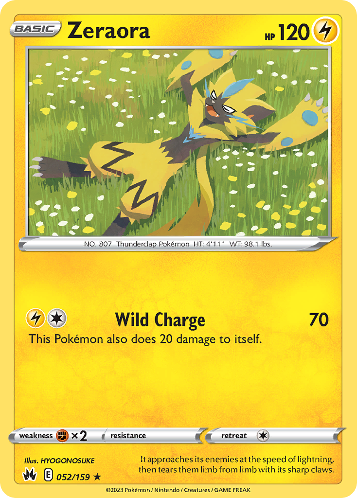 Zeraora — SWSH: Crown Zenith #052/159