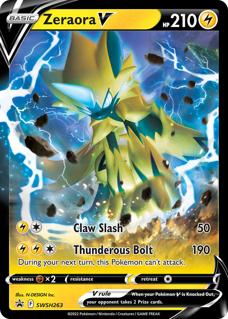 Zeraora V — SWSH: Sword & Shield Promo Cards #SWSH263