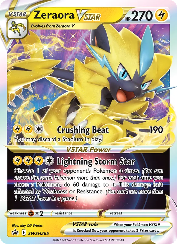 Zeraora VSTAR — Jumbo Cards #SWSH265