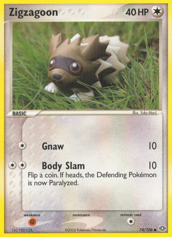 Zigzagoon — Emerald #74/106