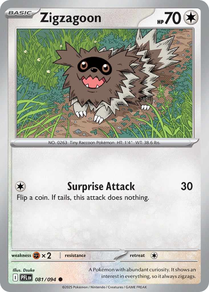 Zigzagoon — ME02: Phantasmal Flames #081/094