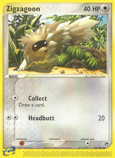 Zigzagoon — Sandstorm #85/100
