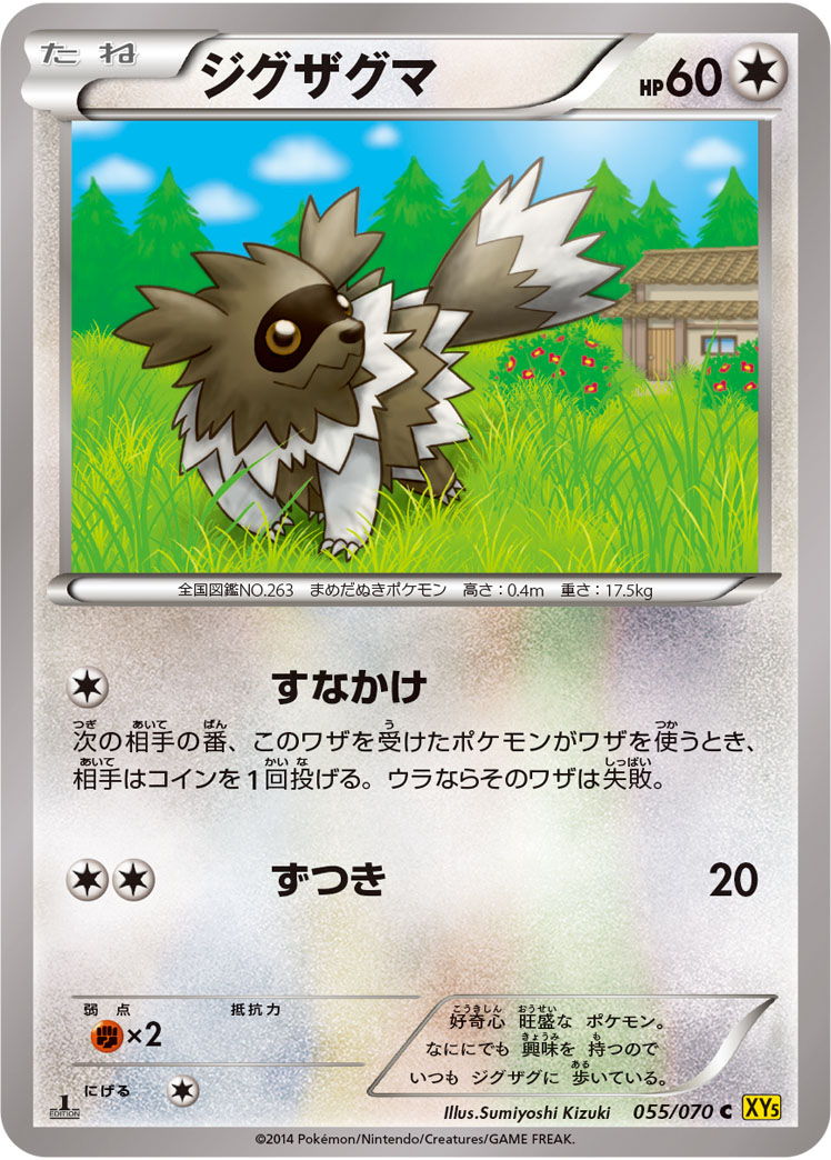 Zigzagoon — XY5-Bg: Gaia Volcano #055/070