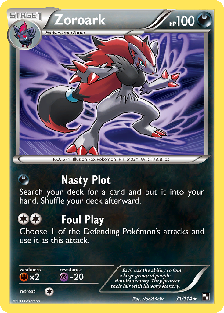 Zoroark — Black and White #71/114
