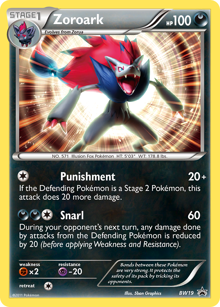 Zoroark — Black and White Promos #BW19