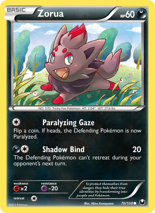 Zorua (70) — Dark Explorers #70/108