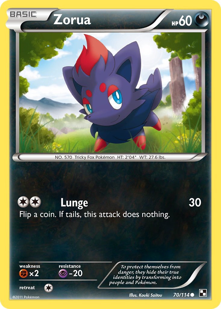 Zorua — Black and White #70/114