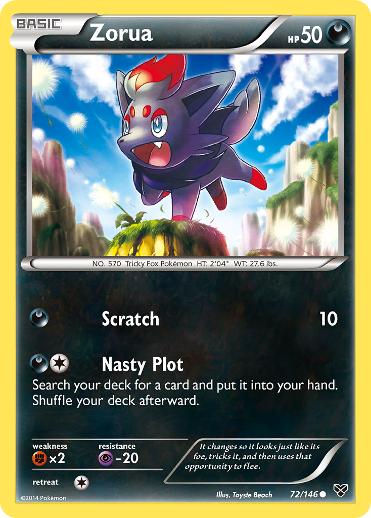Zorua — XY Base Set #72/146