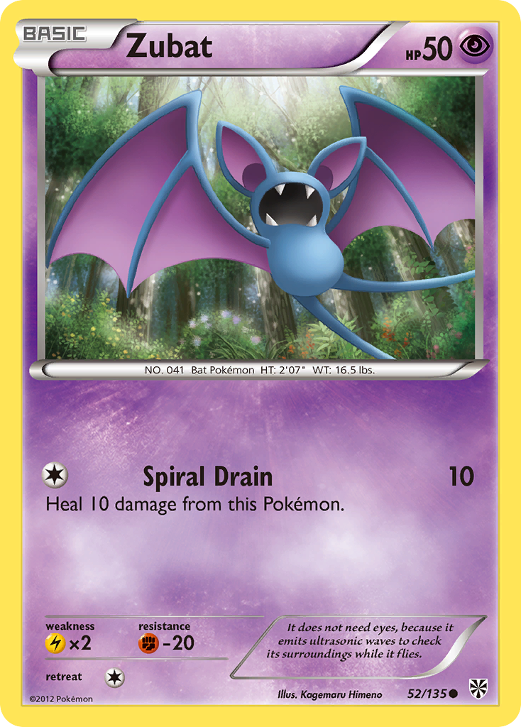 Zubat (52) — Plasma Storm #52/135