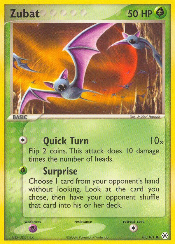 Zubat — Hidden Legends #83/101