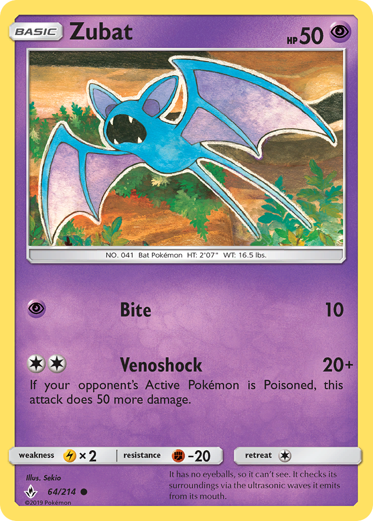 Zubat — SM - Unbroken Bonds #64/214