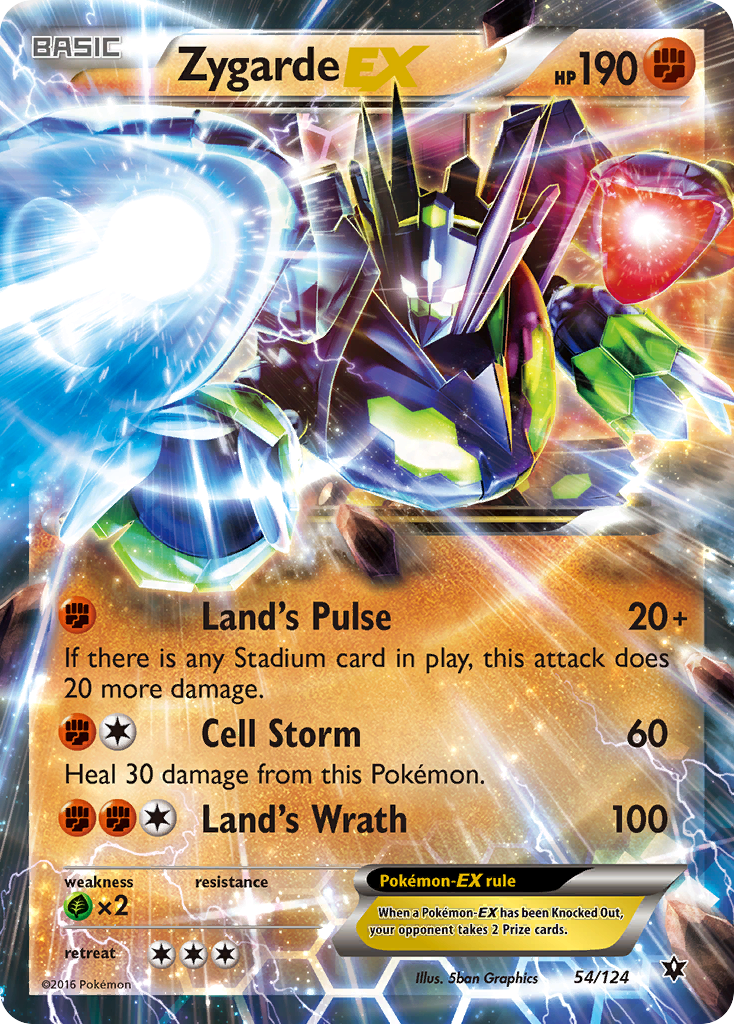 Zygarde EX — XY - Fates Collide #54/124