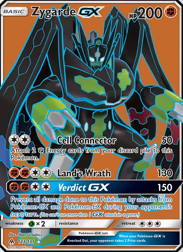 Zygarde GX (Full Art) — SM - Forbidden Light #123/131