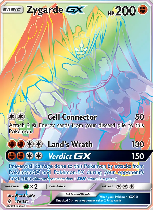 Zygarde GX (Secret) — SM - Forbidden Light #136/131