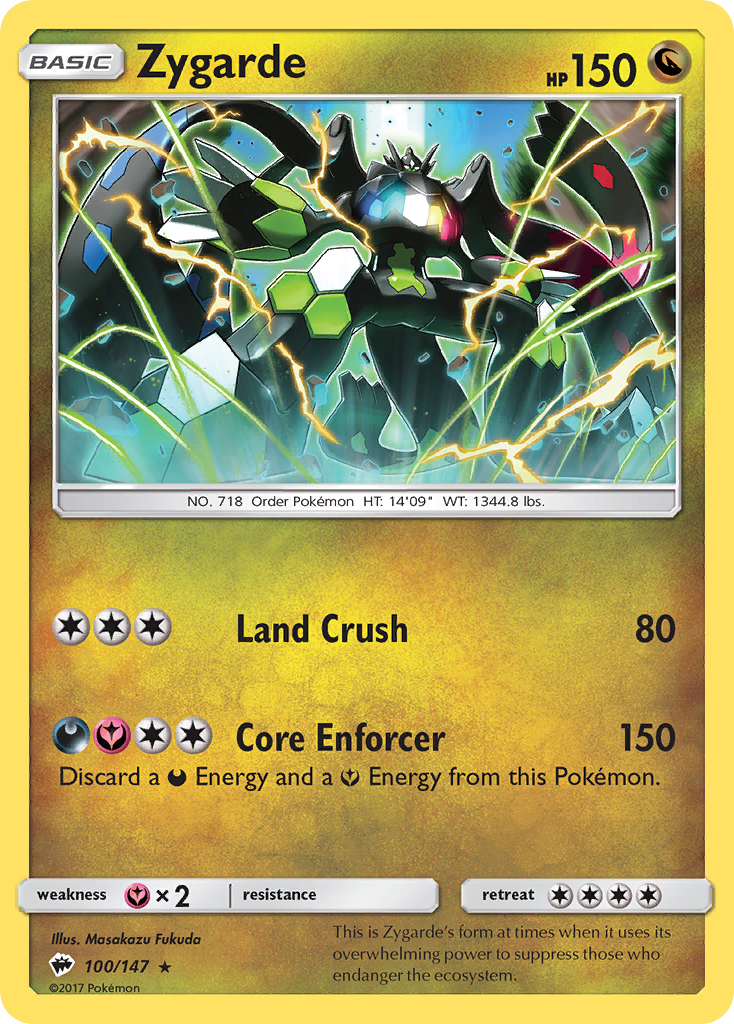 Zygarde — SM - Burning Shadows #100/147