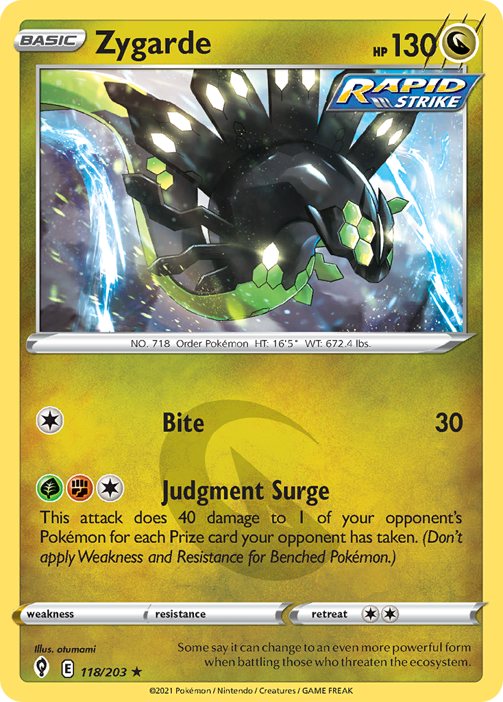 Zygarde — SWSH07: Evolving Skies #118/203