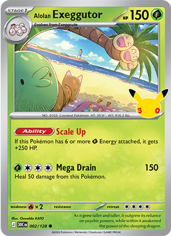 Alolan Exeggutor — ME: 30th Celebration #002/128